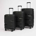 Black Hardcase Roller Luggage Set (28', 24' and 20')
