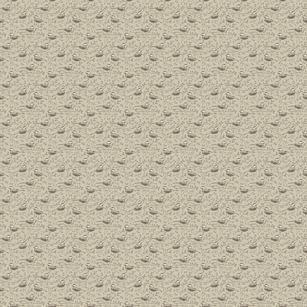 Blair Traditional Nature-Inspired Wallpaper in Burgundy and Beige