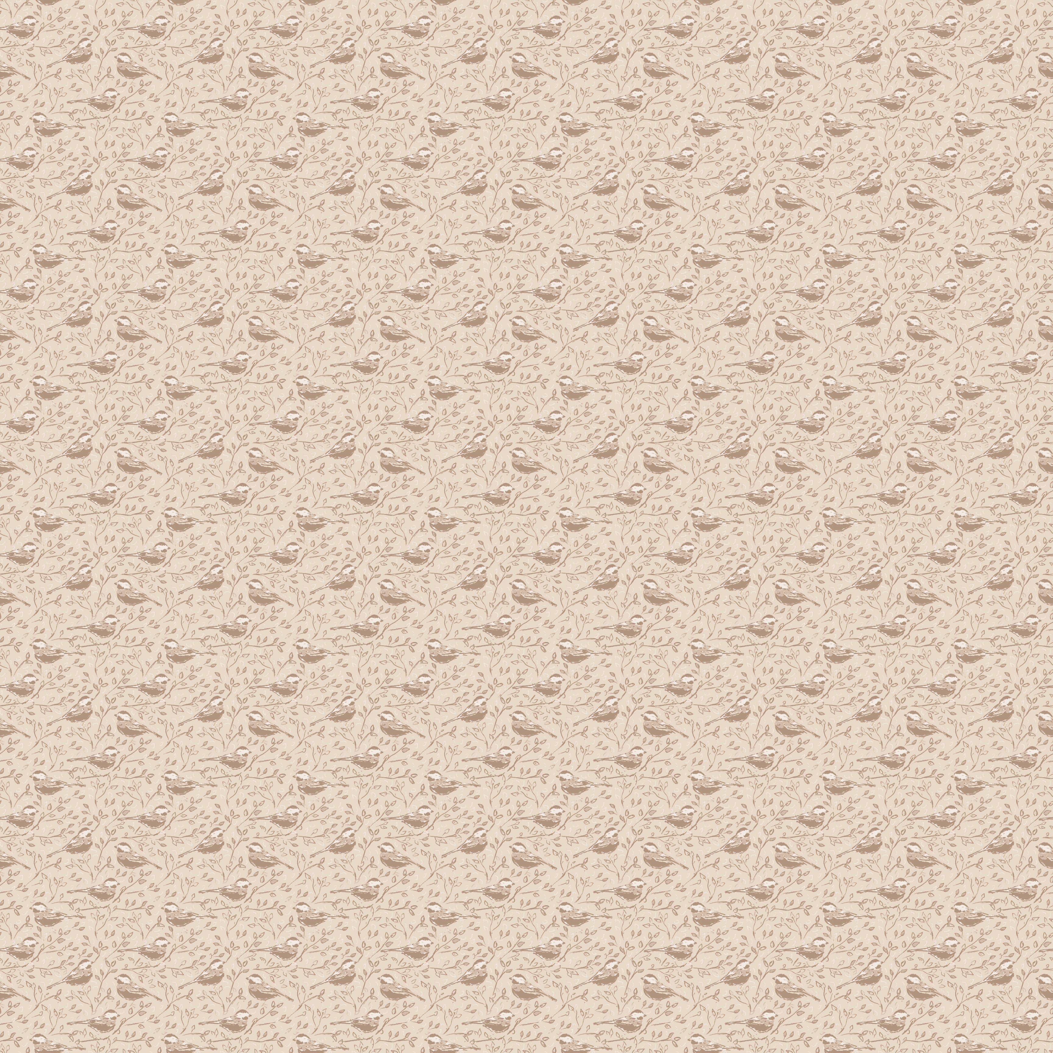 Blair Traditional Nature-Inspired Wallpaper in Burgundy and Beige