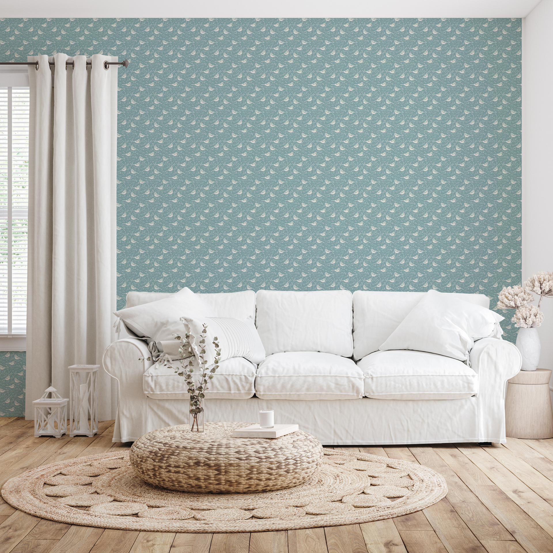 Blair Traditional Nature-Inspired Wallpaper in Burgundy and Beige