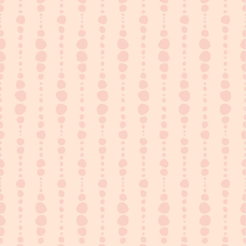 Blake Geometric Wallpaper in Black, White & Blush-Pink