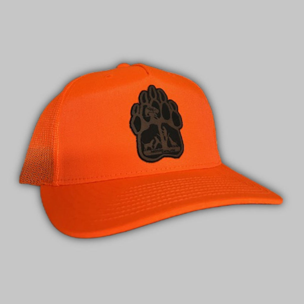 Bear Dogs Treed Trucker snapback hat in a classic hunting style