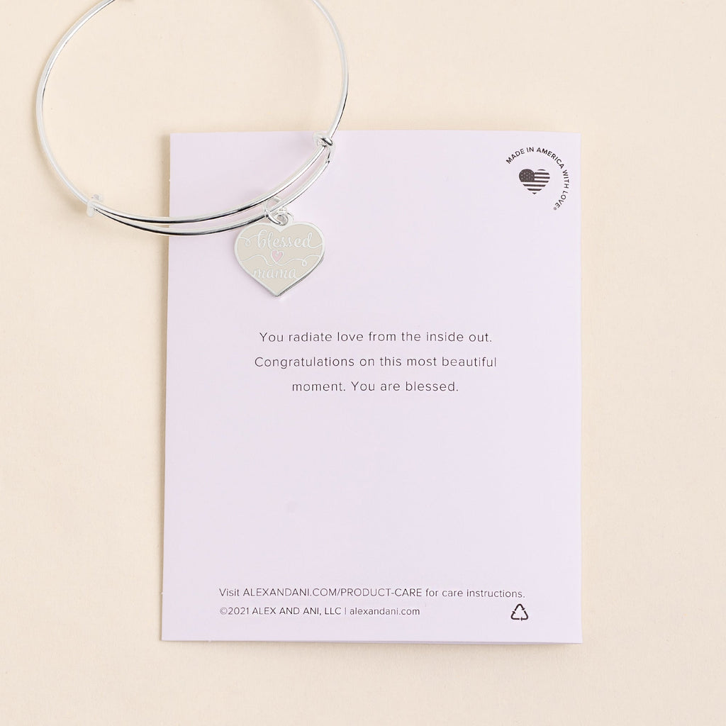 Blessed Mama Charm Bangle Bracelet