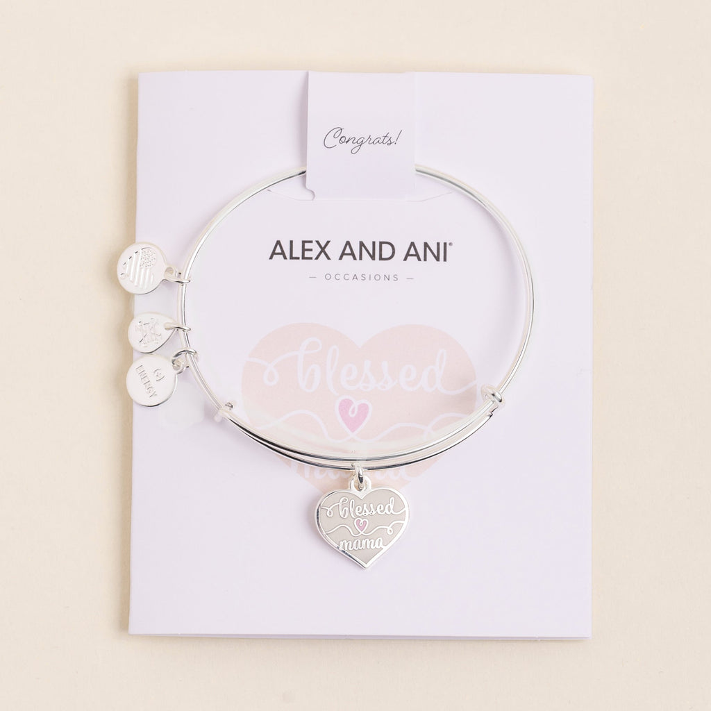 Blessed Mama Charm Bangle Bracelet