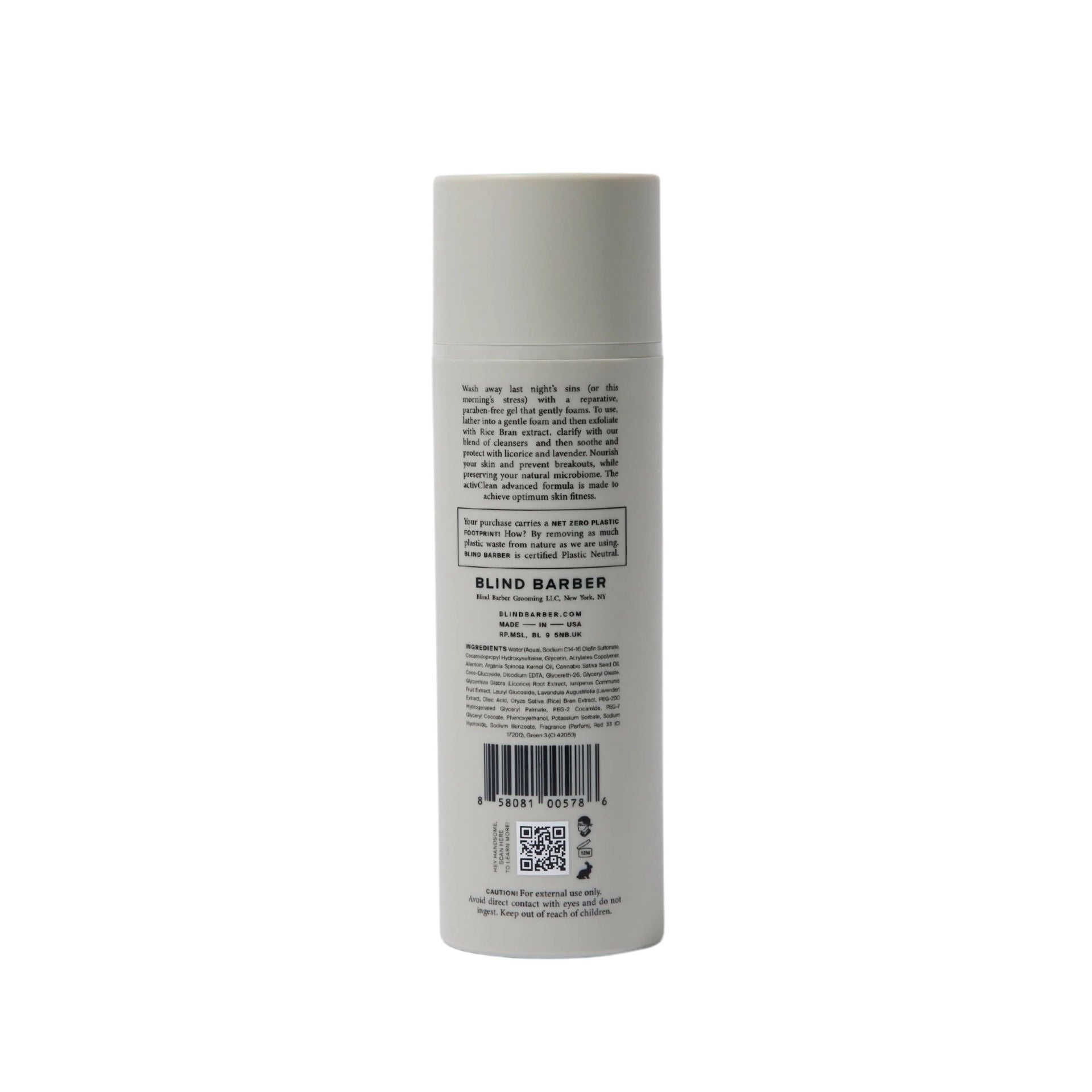 Blind Barber activClean Rice Bran Face Cleanser