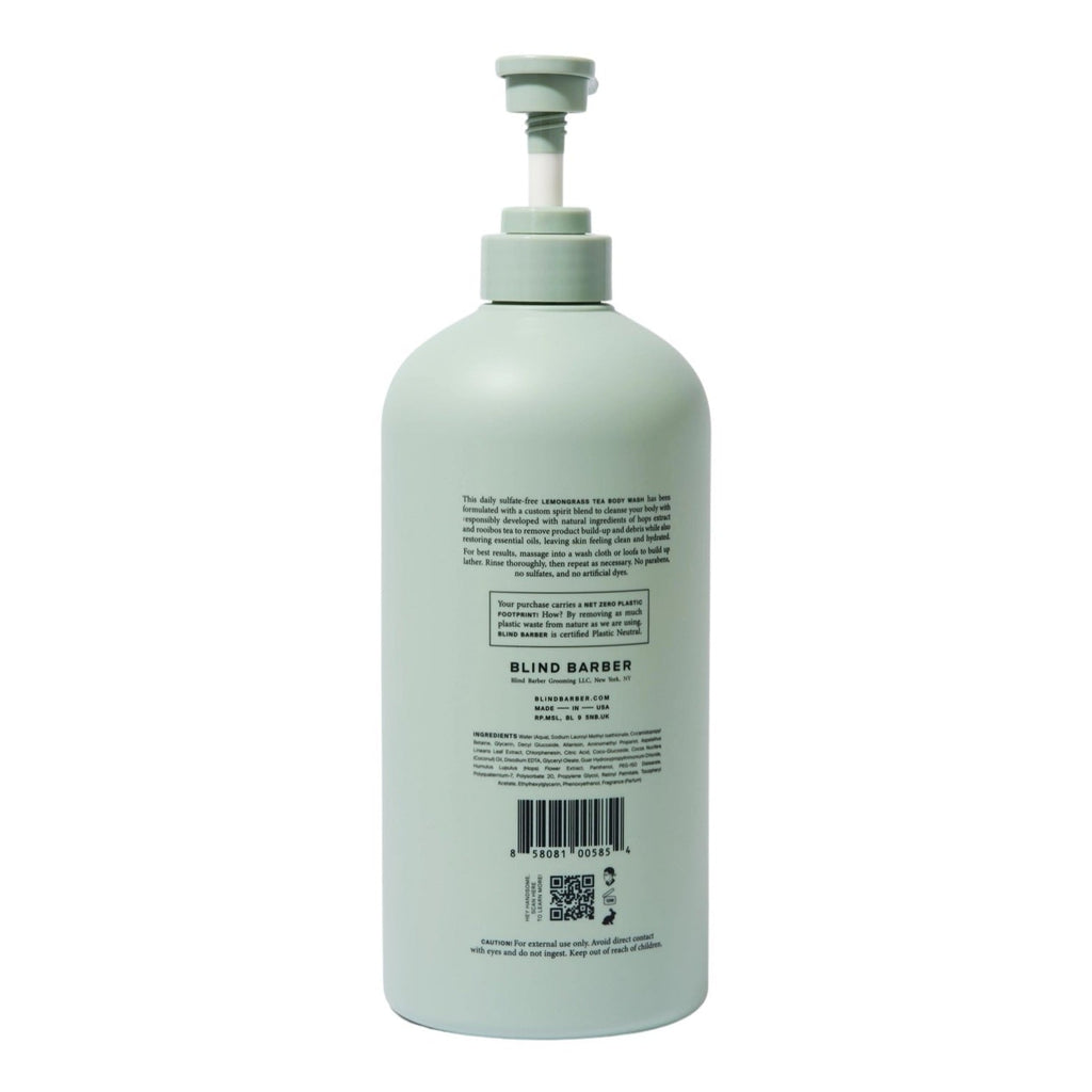 Blind Barber Lemongrass Tea Body Wash