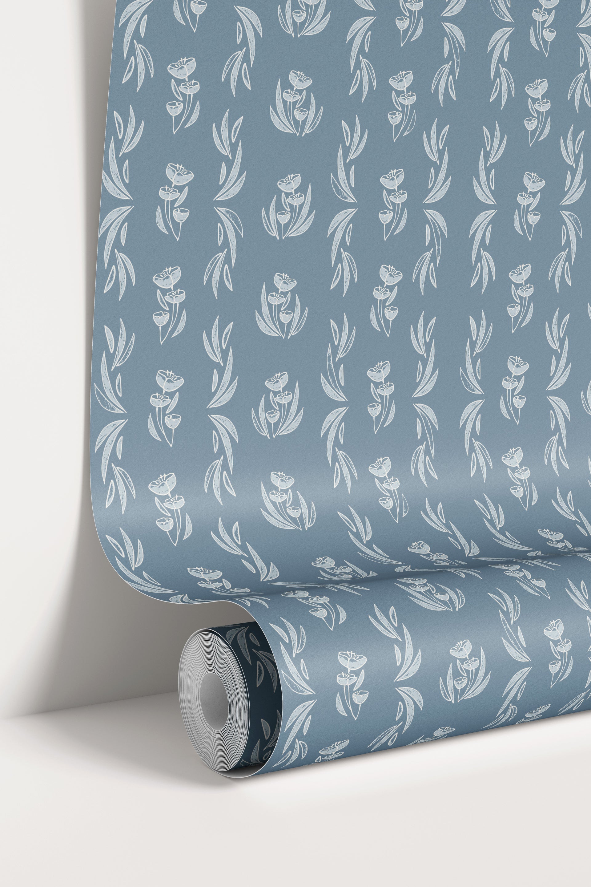 Ambrose Botanical Blush Pink and Gold Removable Wallpaper
