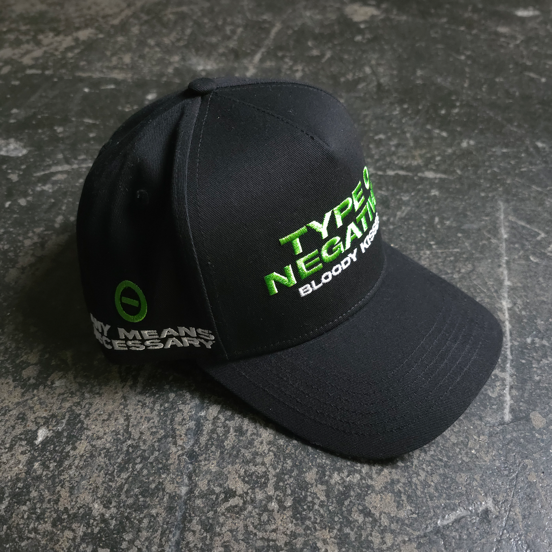 Type O Negative Bloody Kisses Embroidered Black Hat - Image 3