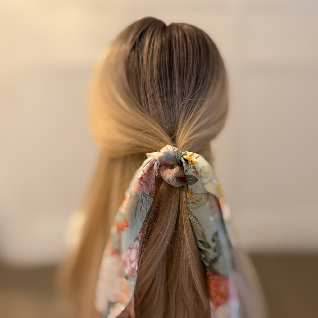 Blooming Festival Scarf Hair Scrunch Set Of 3