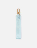Blue oversized keychain featuring God is greater than the Highs and Lows design