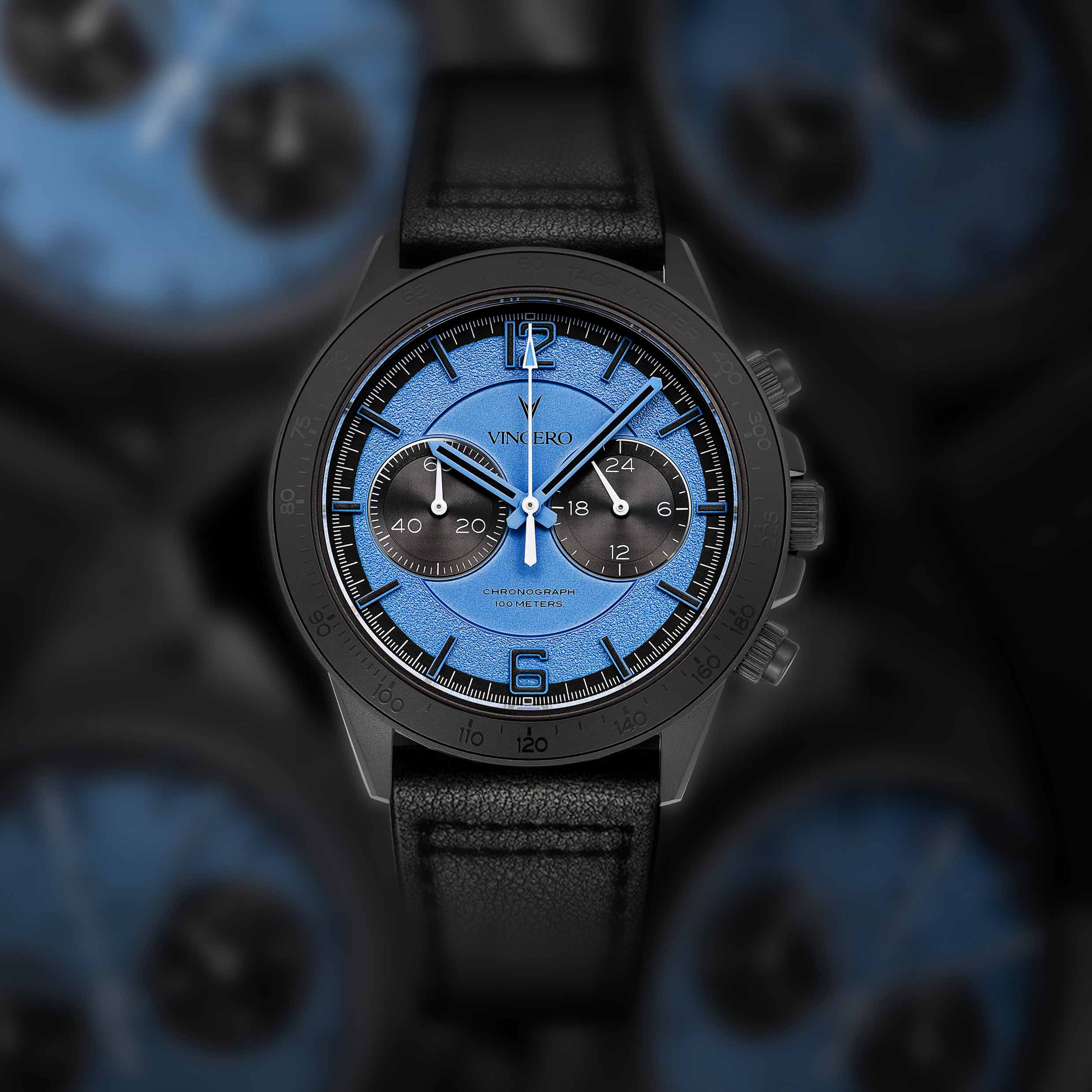 Apex Limited Edition Blue Phantom 42mm Chronograph Watch