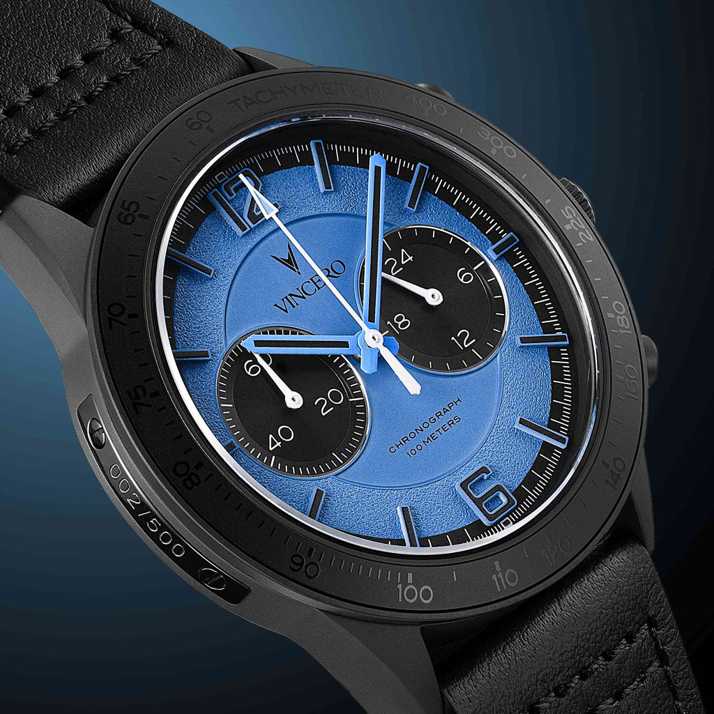 Apex Limited Edition Blue Phantom 42mm Chronograph Watch