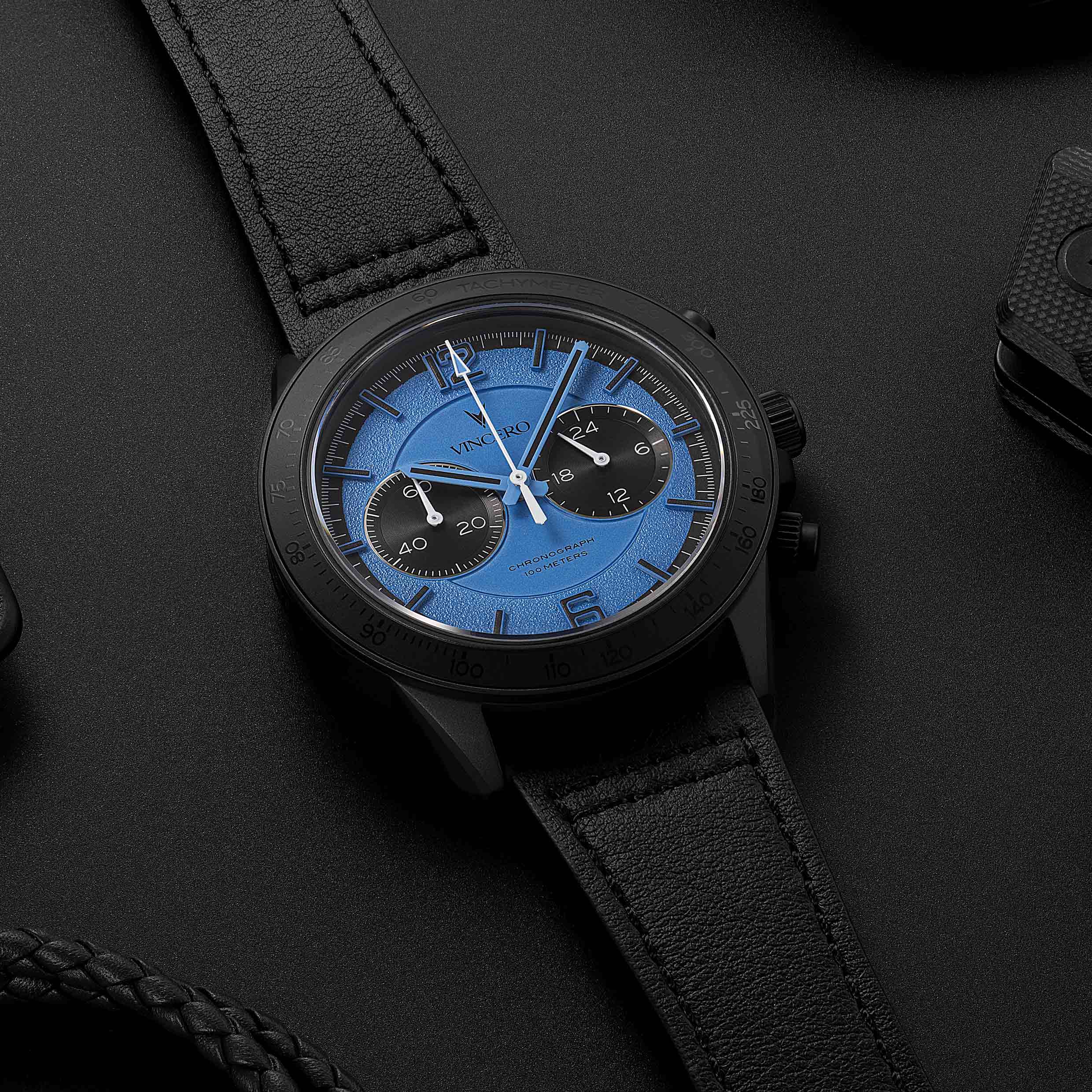 Apex Limited Edition Blue Phantom 42mm Chronograph Watch