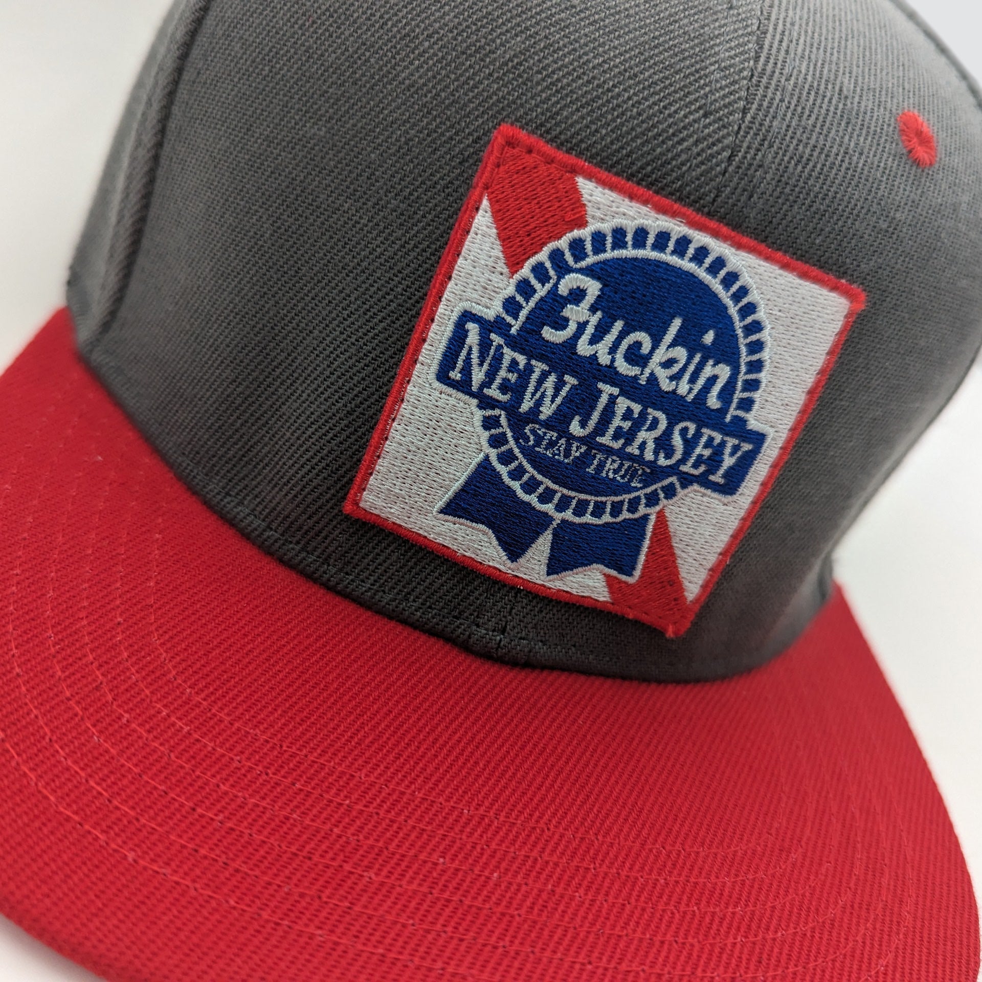 Blue Ribbon Snapback Hat - Classic Structured Jersey Style Cap
