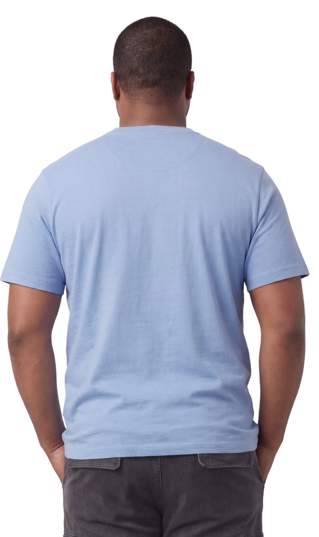 Men's Relaxed Fit Henley T-Shirt with 3-Button Placket & Pocket