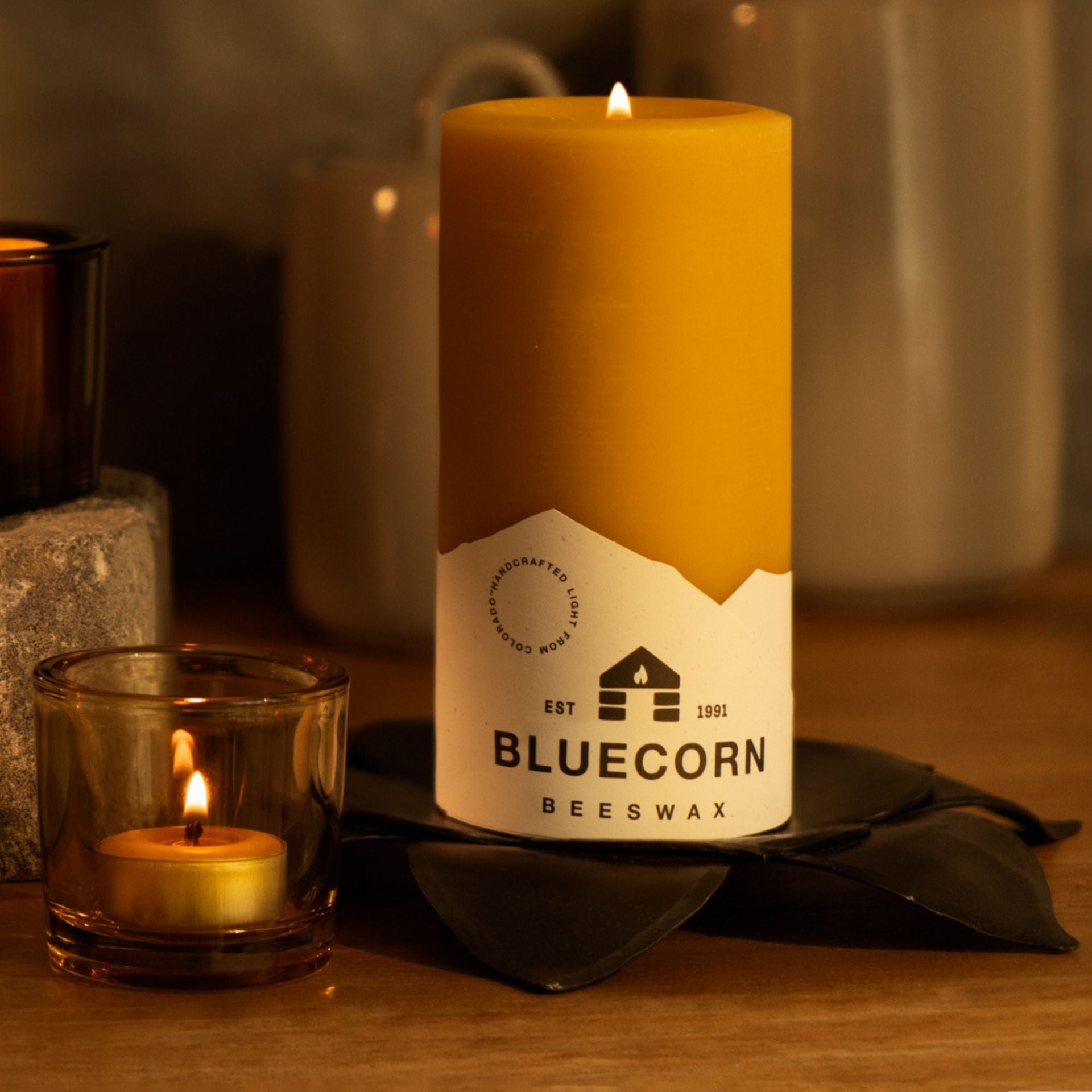 Pure Beeswax Pillar Candles