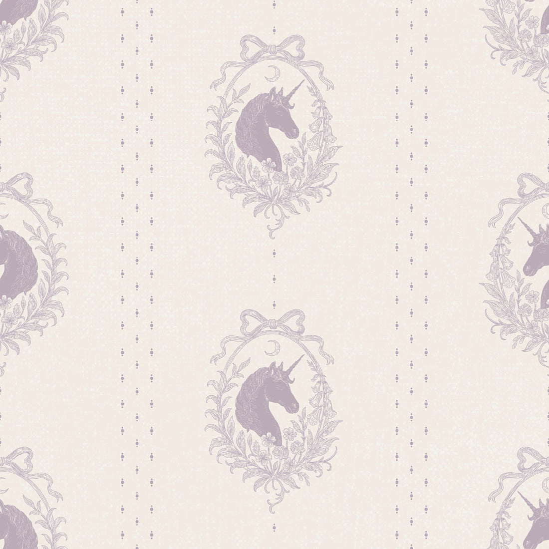 Bluette Whimsical Removable Wallpaper in Blush-Pink & Taupe