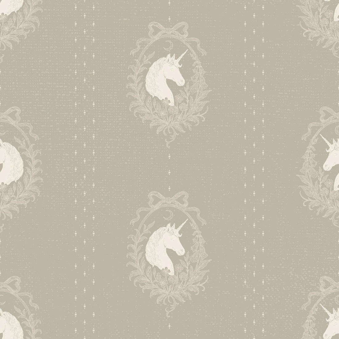 Bluette Whimsical Removable Wallpaper in Blush-Pink & Taupe
