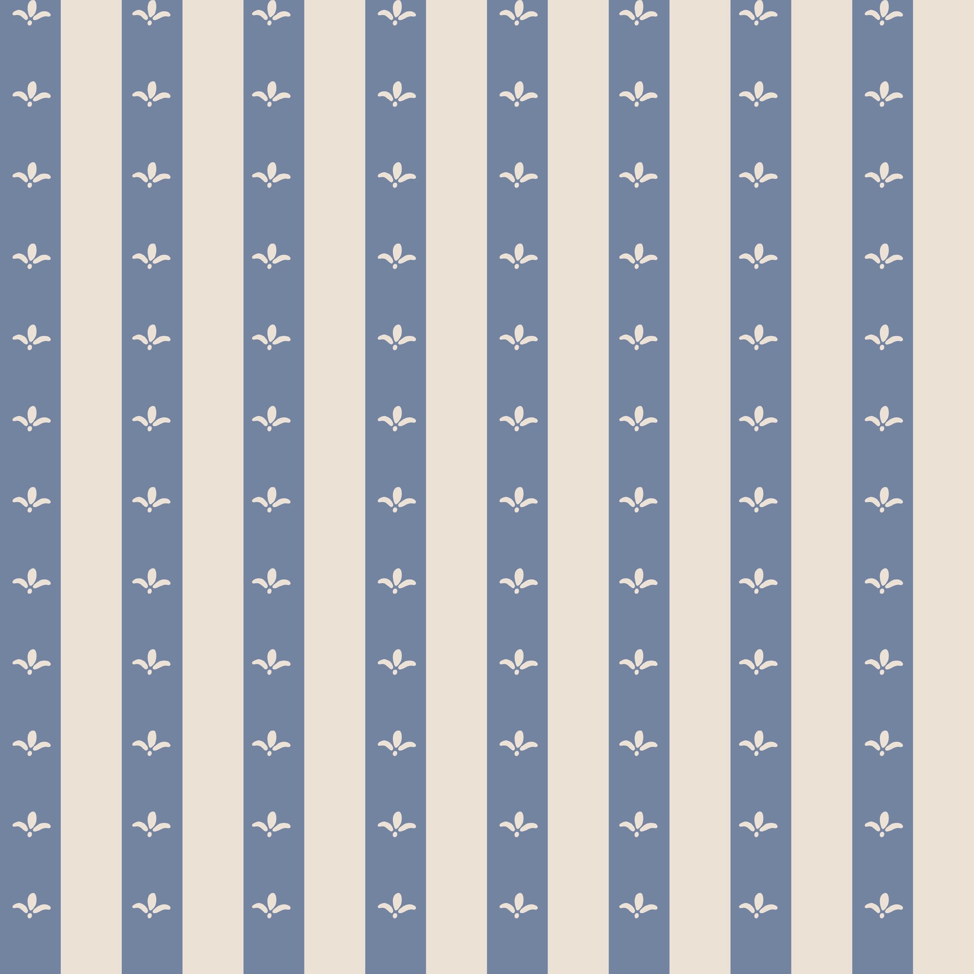 Boden Striped Wallpaper in Beige, Gold, Blue and White