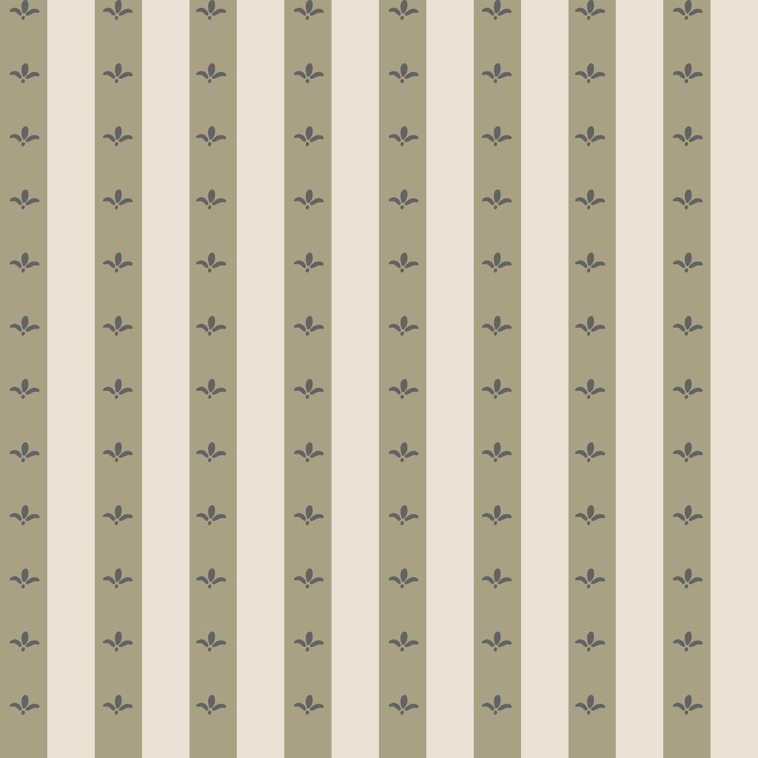 Boden Striped Wallpaper in Beige, Gold, Blue and White