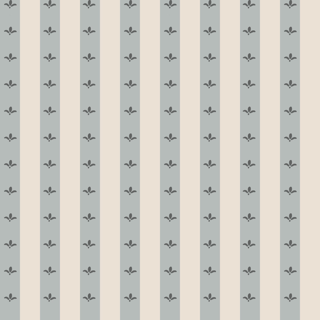 Boden Striped Wallpaper in Beige, Gold, Blue and White