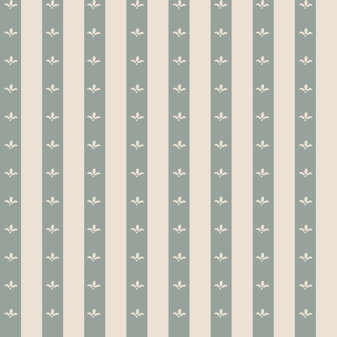 Boden Striped Wallpaper in Beige, Gold, Blue and White