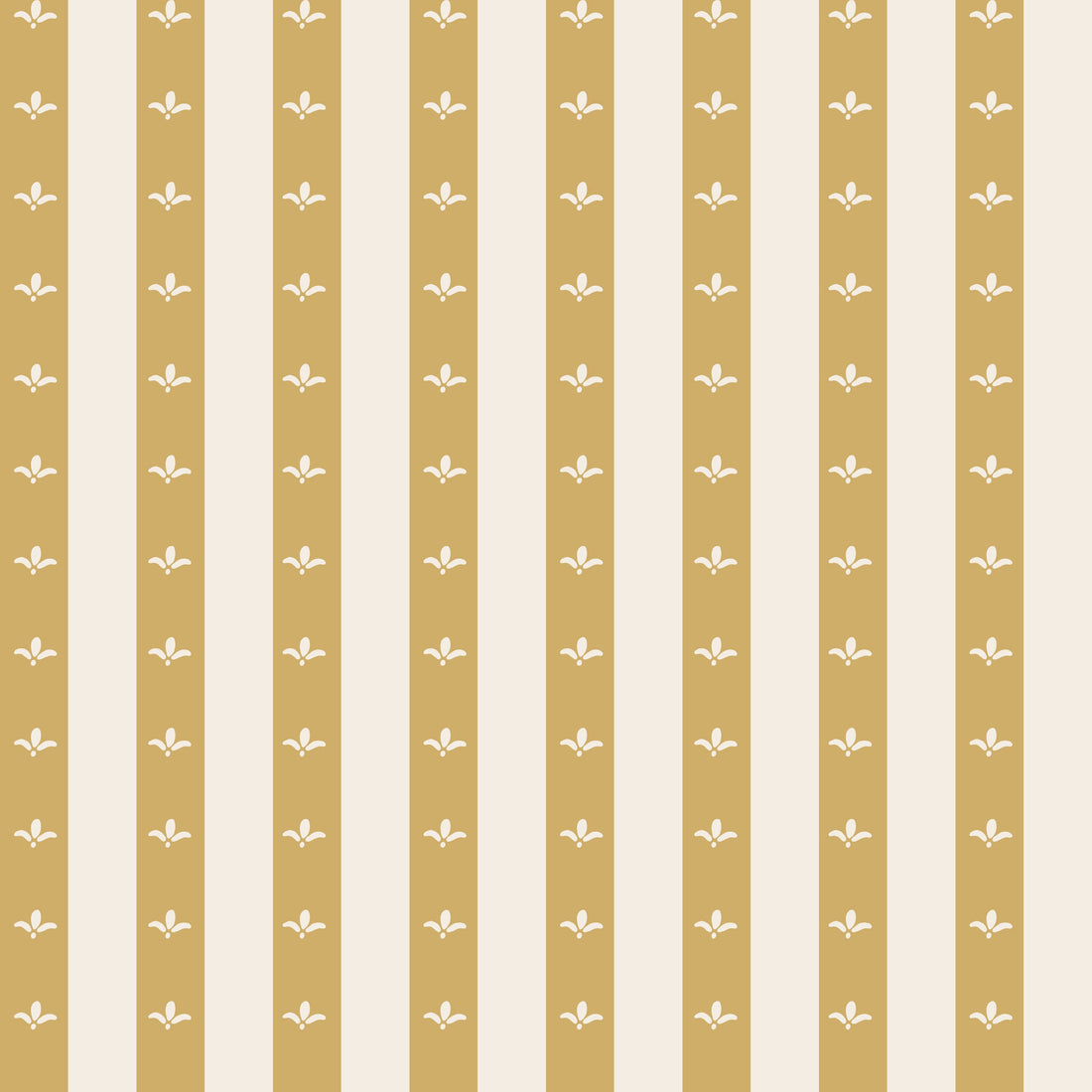 Boden Striped Wallpaper in Beige, Gold, Blue and White