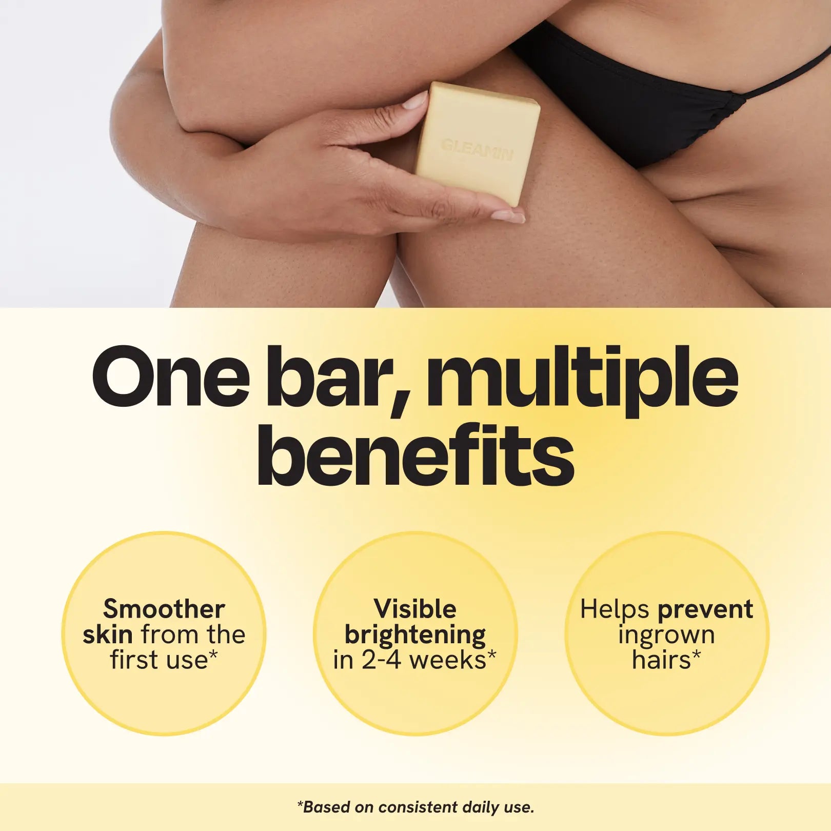 Brightening Exfoliating Body Bar with Vitamin C and Kojic Acid - Image 2