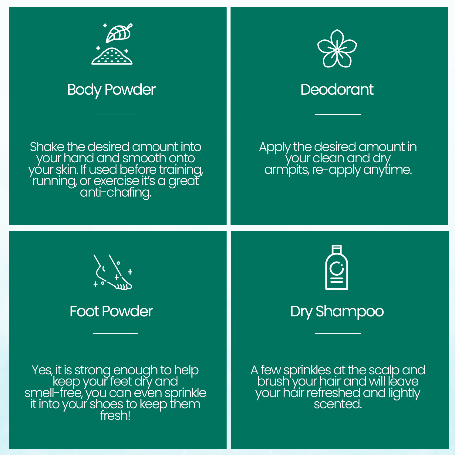2-Pack Talc-Free Natural Body And Deodorant Powder