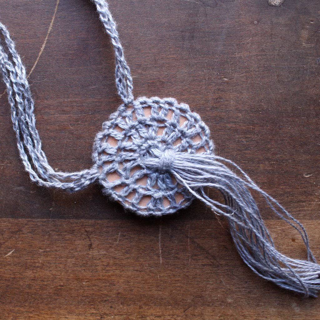Boho Macrame Necklace Crochet Pattern: Earth Tone DIY Jewelry
