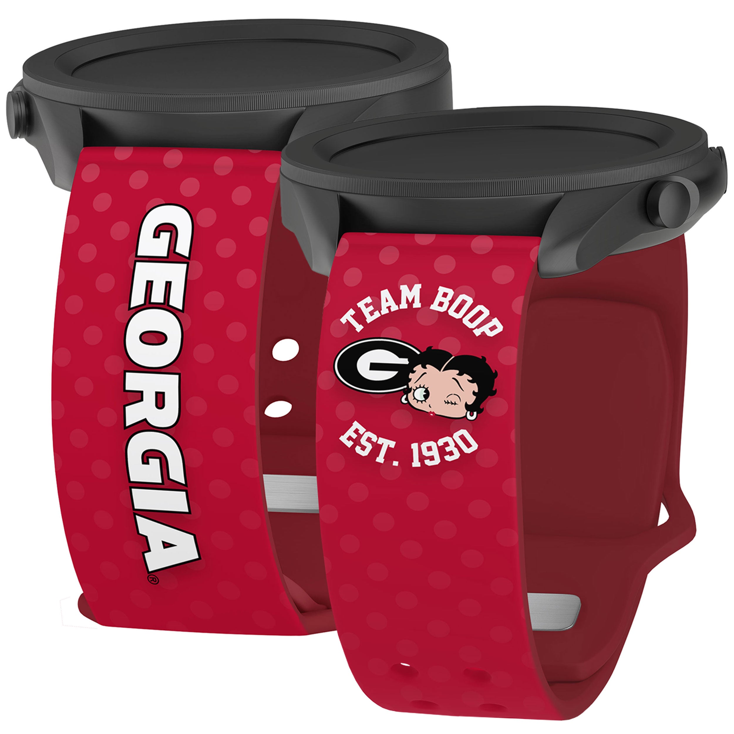 Georgia Bulldogs X Betty Boop HD  Watchband for Samsung, Garmin, Fossil, and More