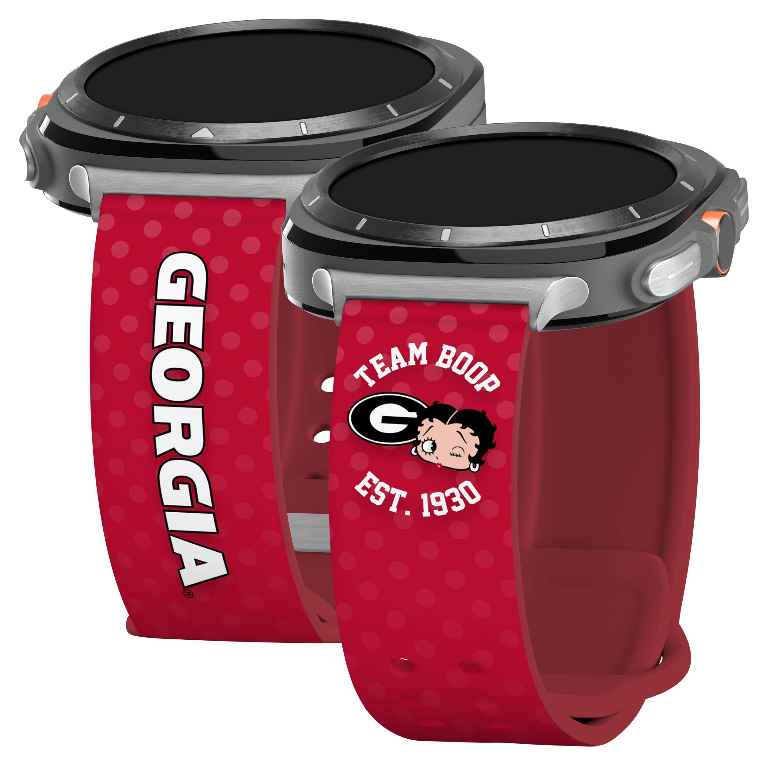 Georgia Bulldogs X Betty Boop HD Samsung Galaxy Watch Ultra Watch Band