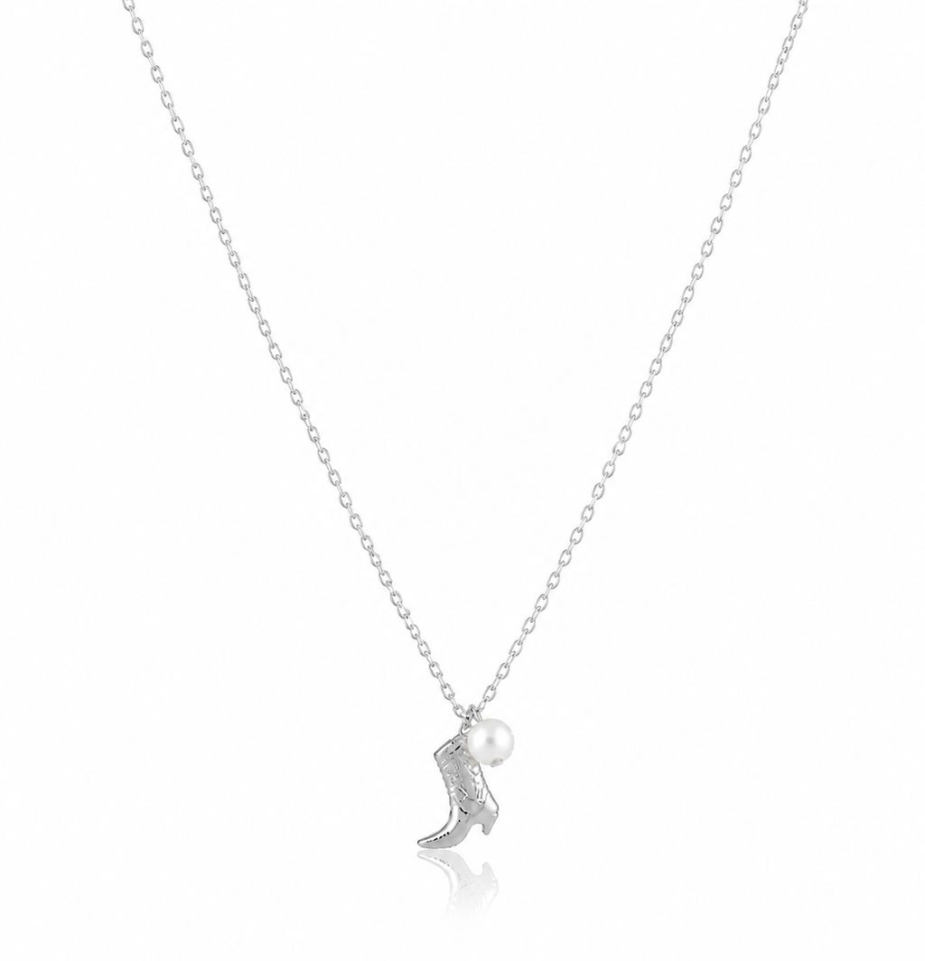 Boot N' Pearl Necklace