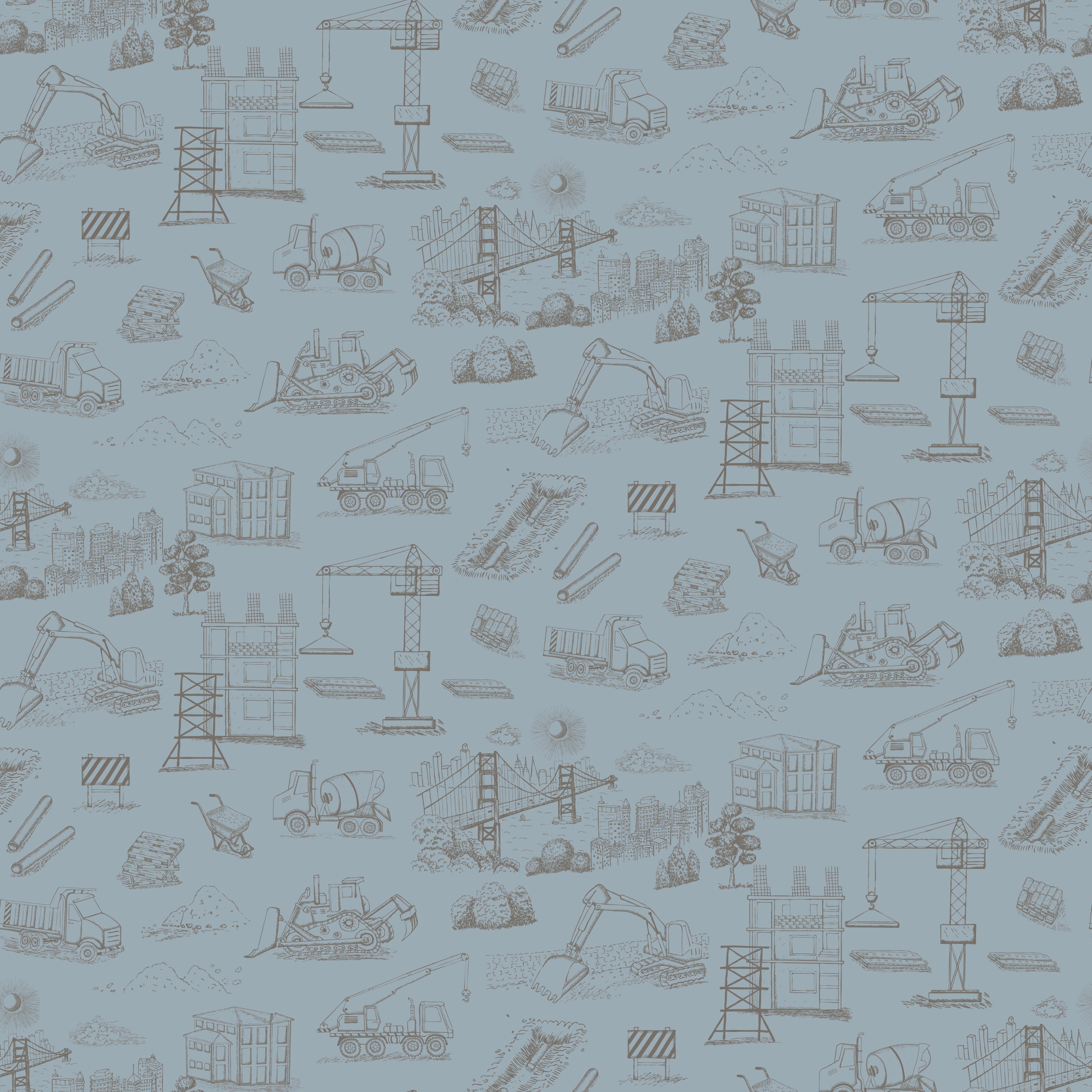 Boston Wallpaper by The Bright Leaf Design