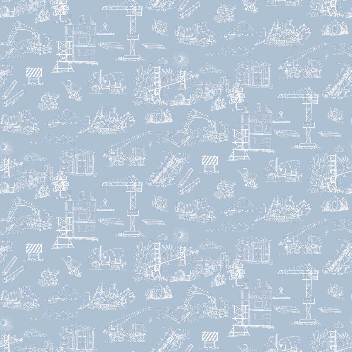 Boston Wallpaper by The Bright Leaf Design