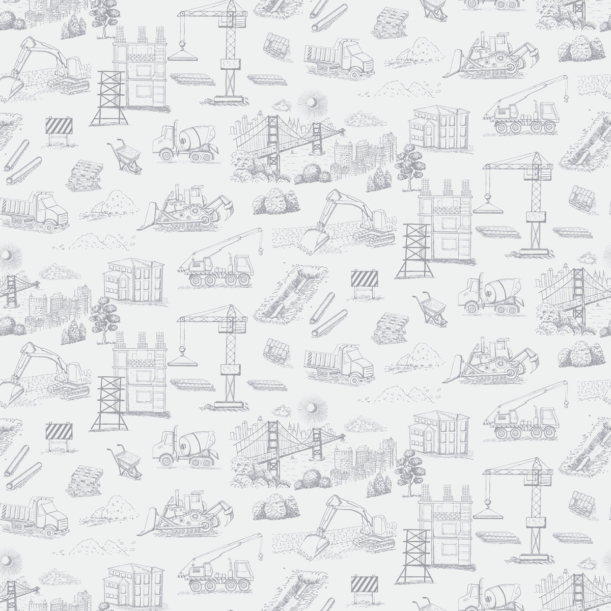 Boston Wallpaper by The Bright Leaf Design