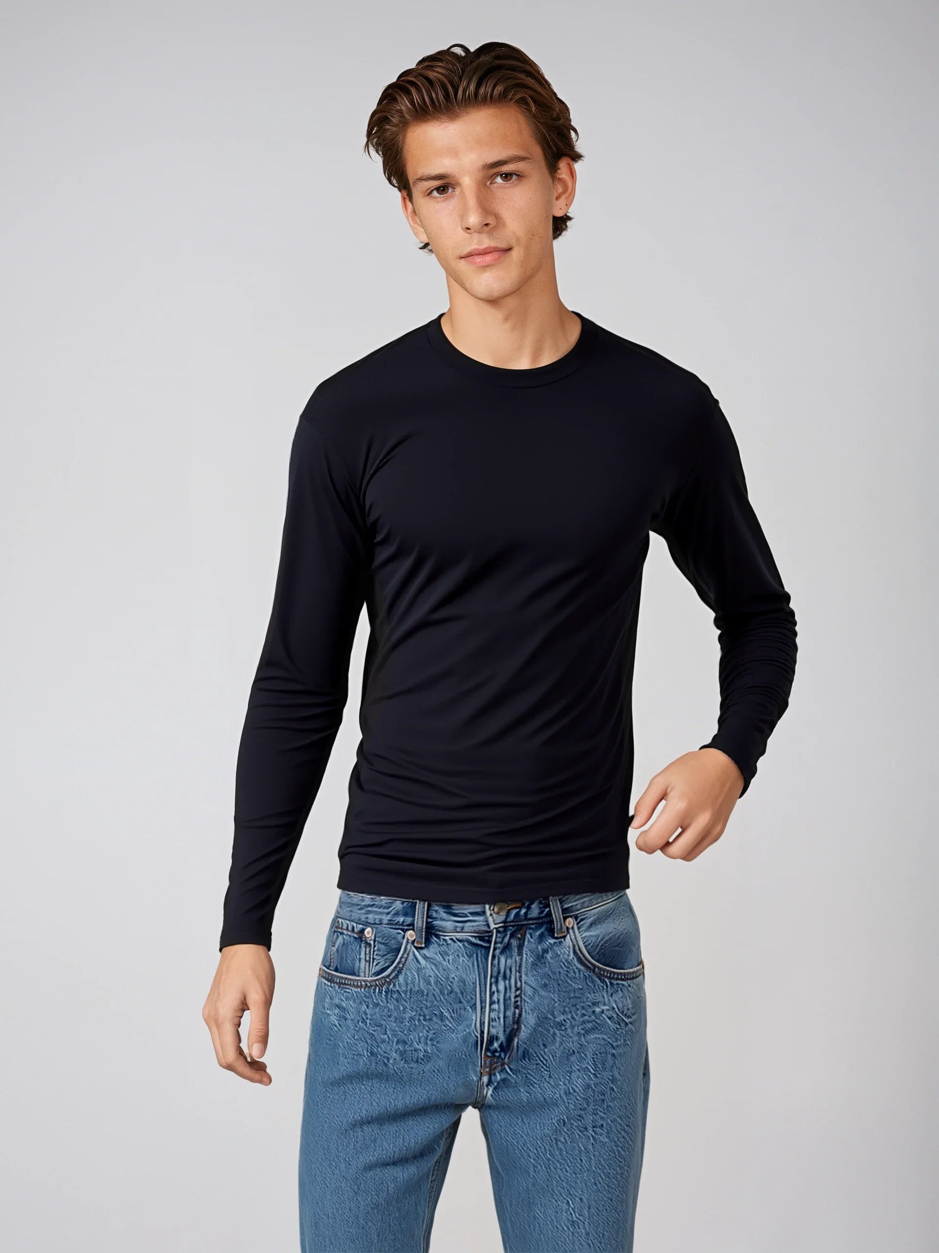 Retro Fleece Crewneck Sweatshirt 8 oz Cotton Blend Basic