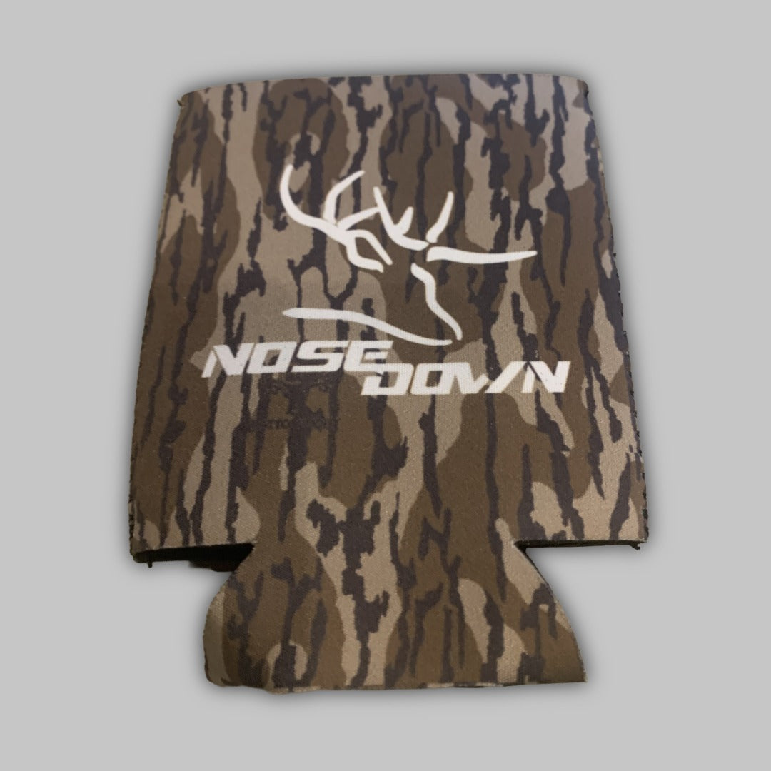 Mossy Oak Bottomlands camouflage beverage koozie for 12oz cans