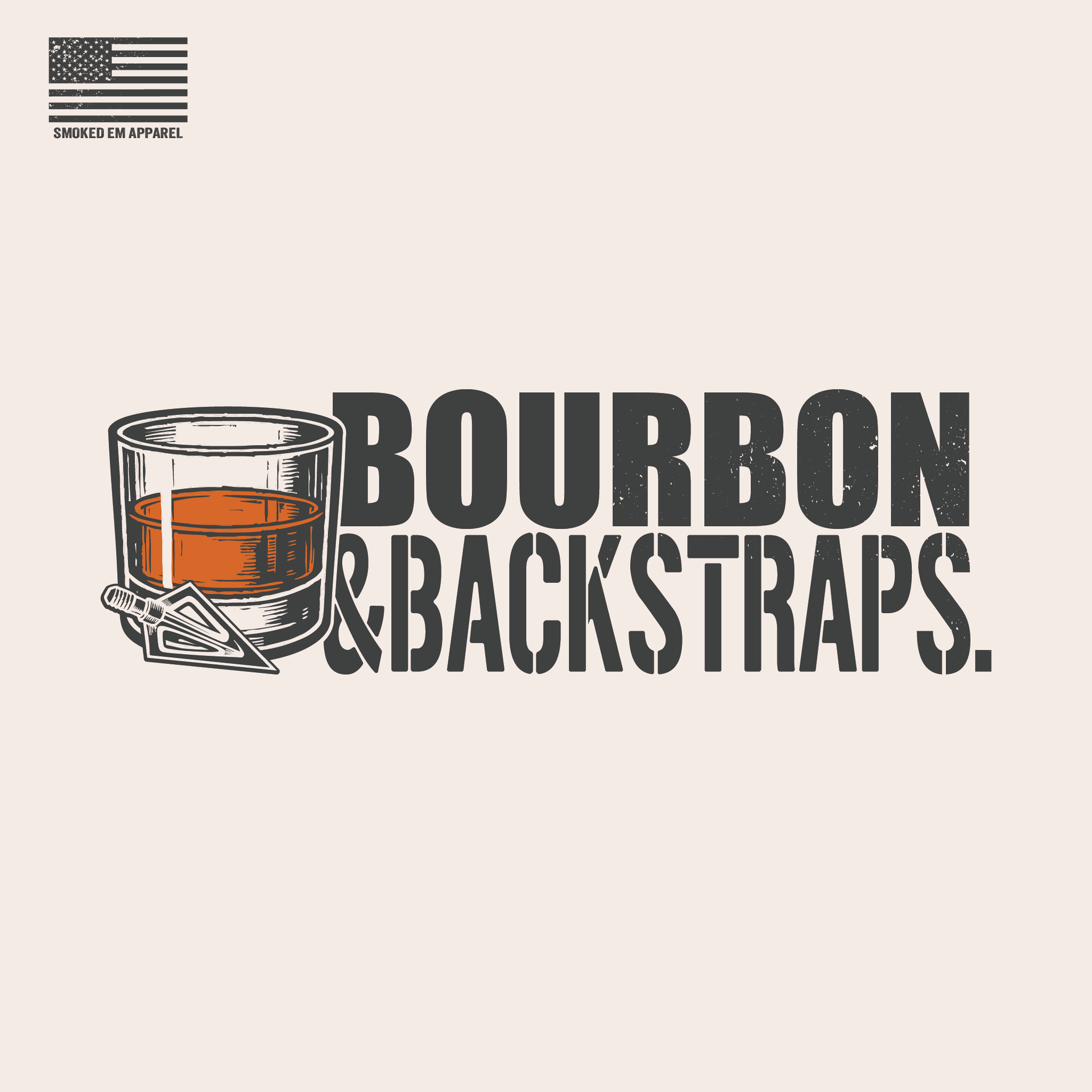 Bourbon & Backstraps Graphic Tee - Sand Outdoor Lifestyle Shirt