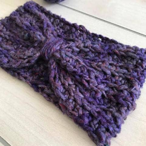 DIY Crochet Bow Ear Warmer Kit - Cozy Bohemian Knit Headband