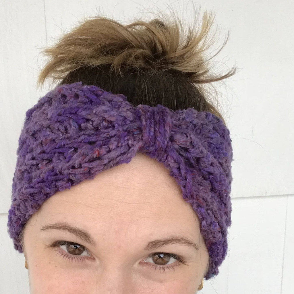 DIY Crochet Bow Ear Warmer Kit - Cozy Bohemian Knit Headband