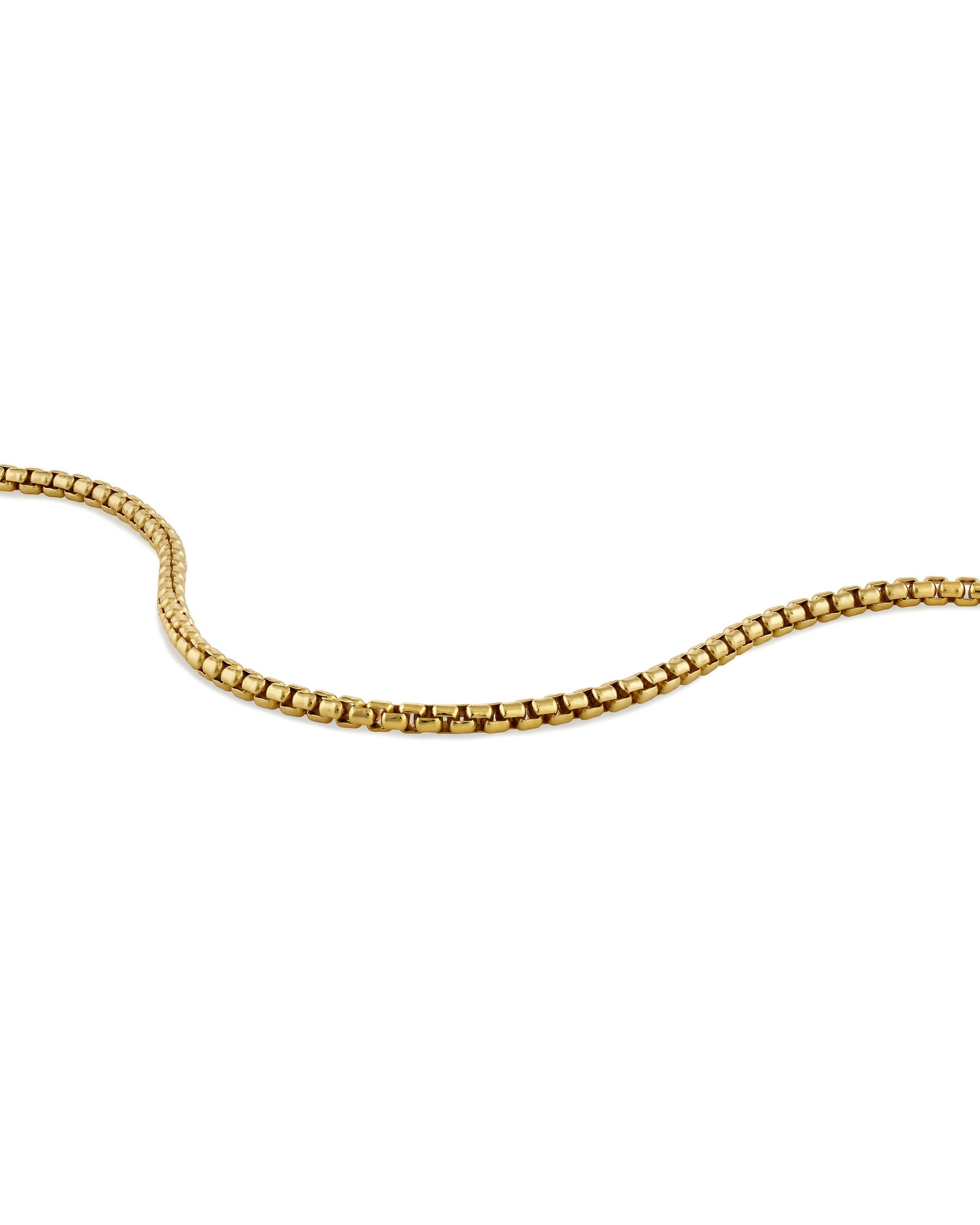 Gold Box Chain Jewelry Set - 925 Sterling Silver Layering Set