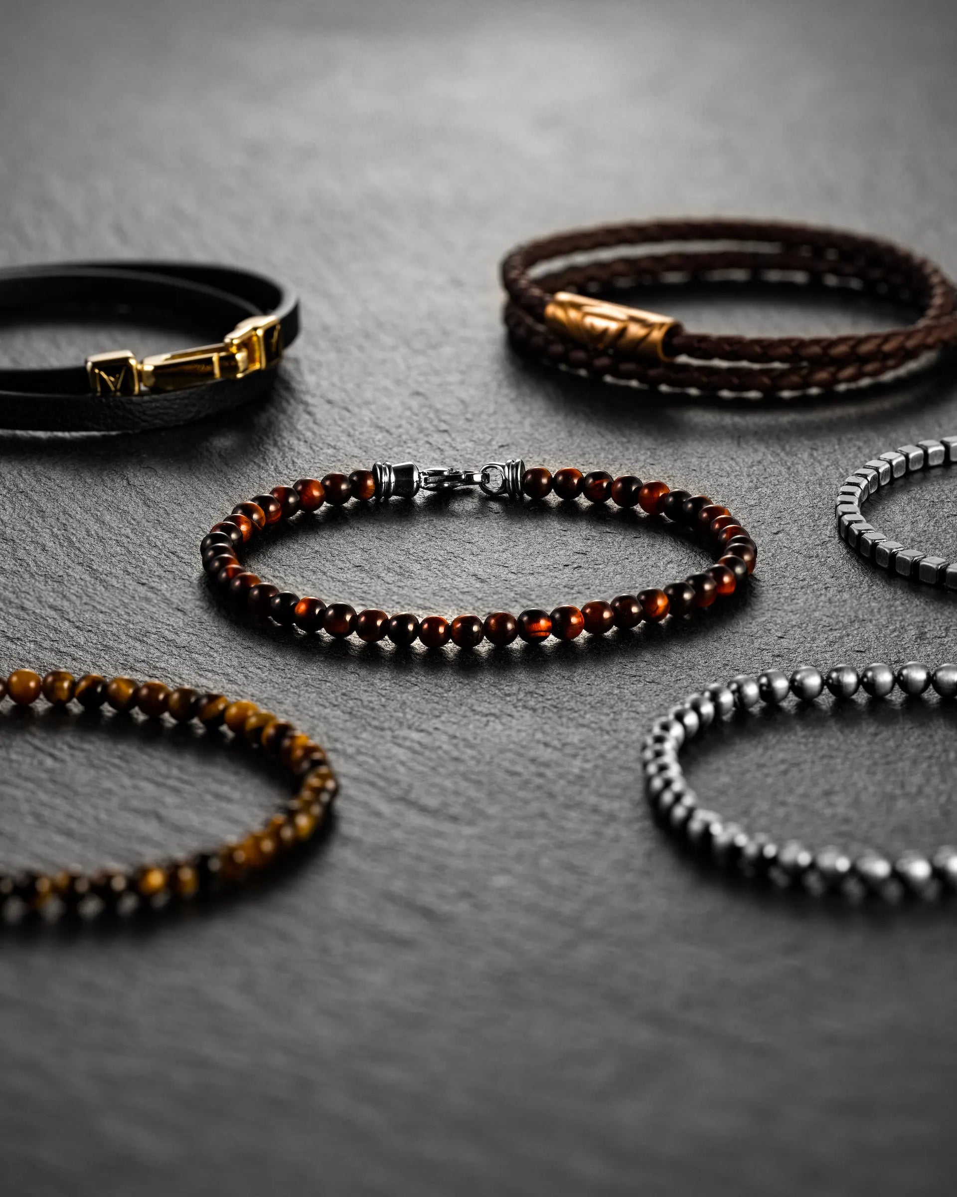 4mm Spiritual Bead Set - Triple Stack Layered Bracelet Accessory