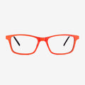 Brickell naturalist metal and wood eyeglasses in rectangular frame