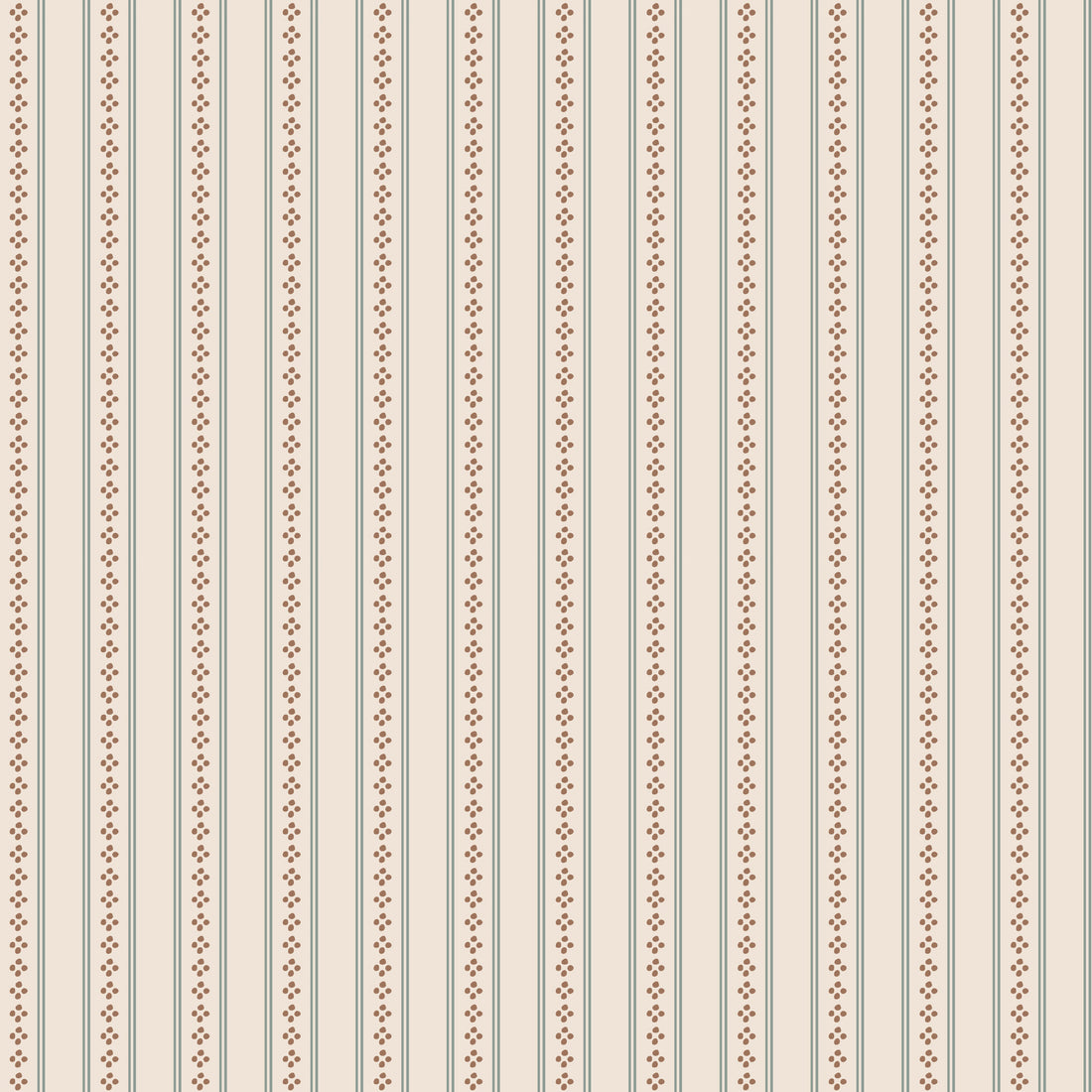 Bridger Striped Removable Wallpaper in Beige, Blue, and White
