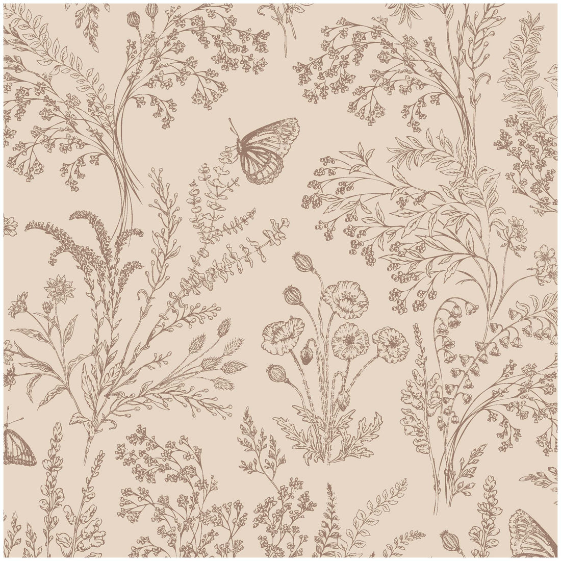 Bronwyn Botanical Peel and Stick Wallpaper by Anna Black Creative