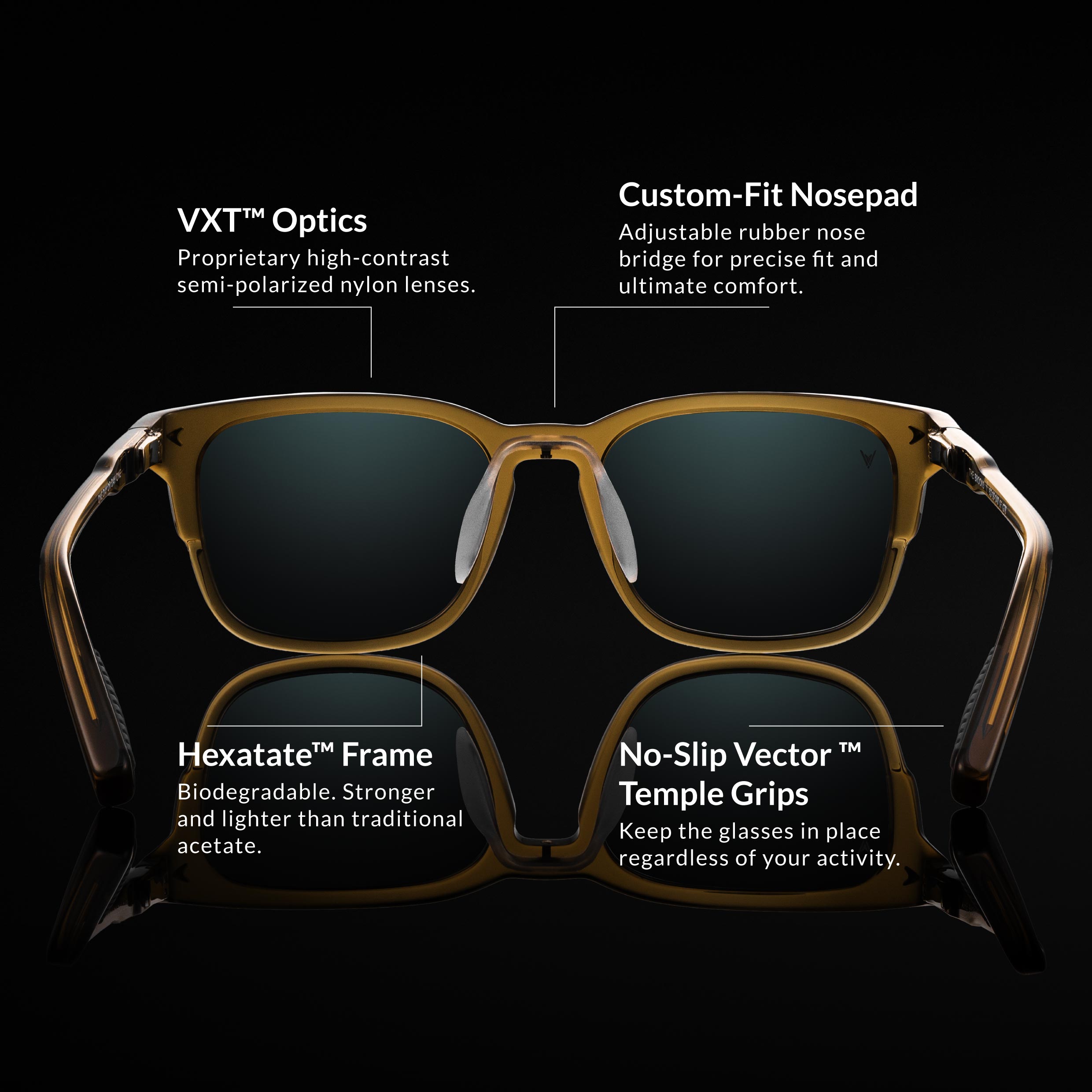 The Brooks Sandalwood Premium Acetate and Marble Sunglasses