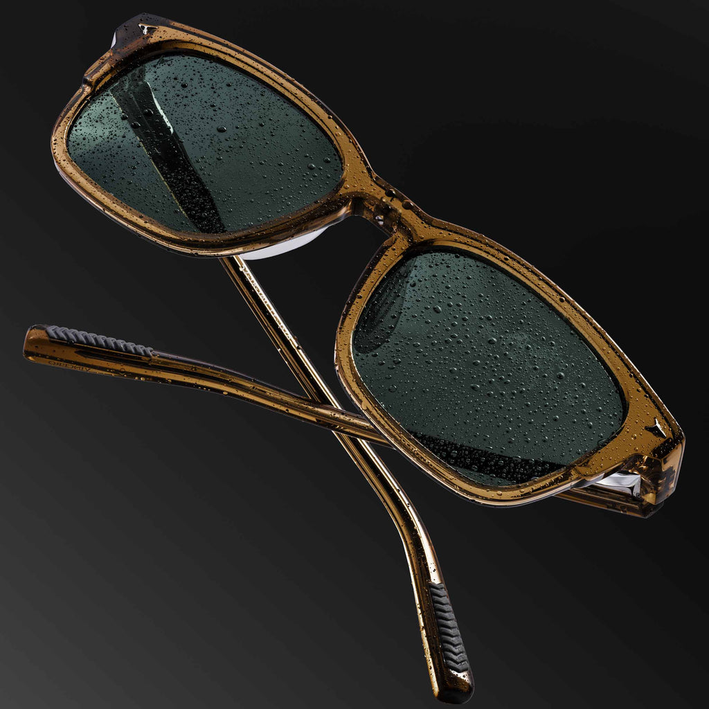 The Brooks Sandalwood Premium Acetate and Marble Sunglasses