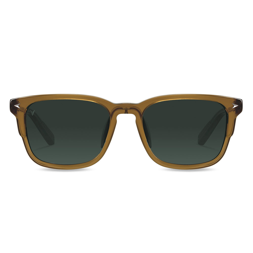 The Brooks Sandalwood sunglasses featuring premium acetate frame and marble accents