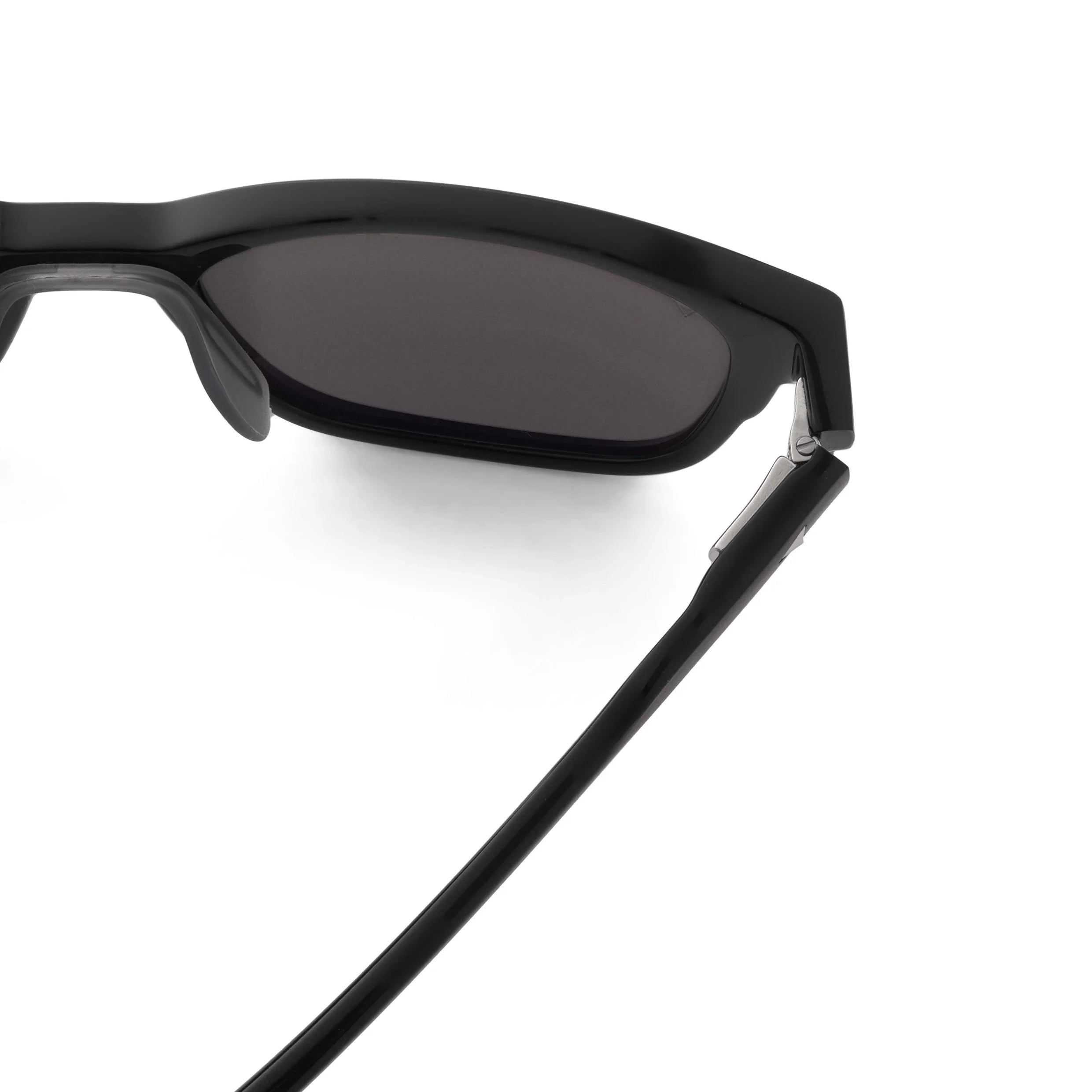 The Brooks Premium Acetate & Stainless Steel Sunglasses in Semi Matte Black